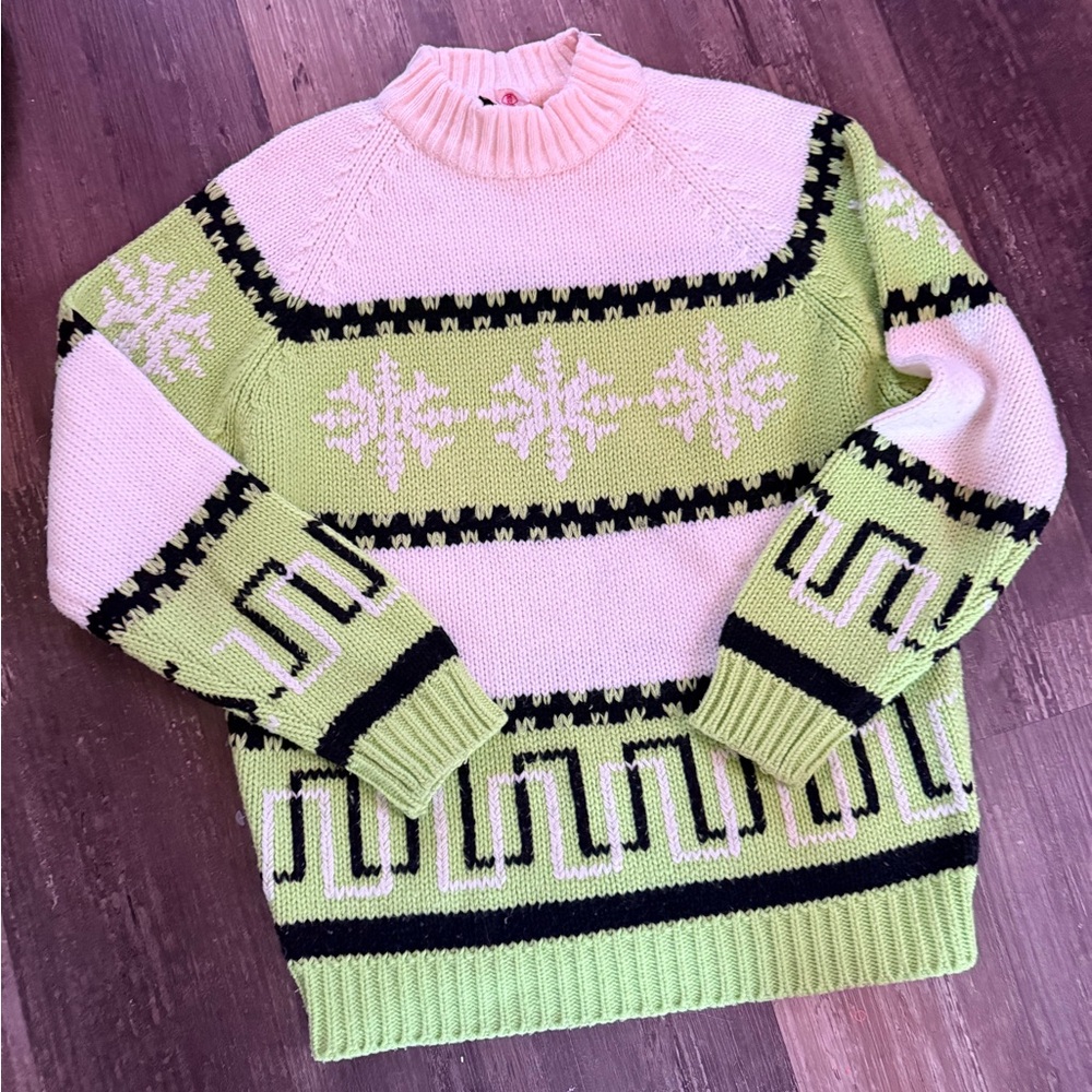 Vintage 70s Ski Sweater 100% acrylic